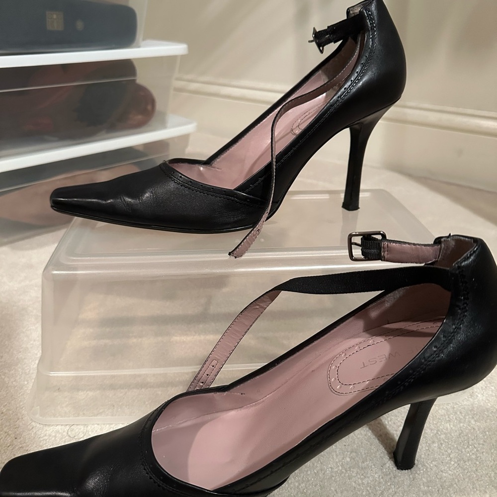 Nine West Black Stiletto Heels